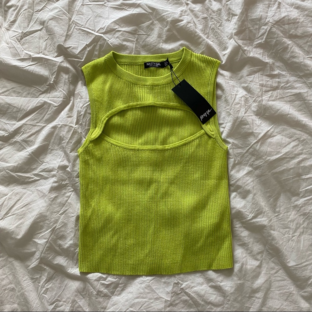 NWT Nasty Gal Cut out Sweater Tank